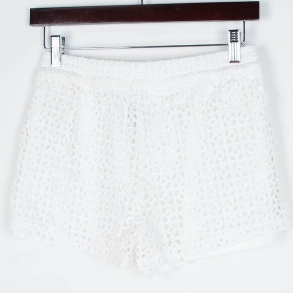 Anthropologie‎ Elevenses White Eyelet Shorts Sz XS - Picture 5 of 6